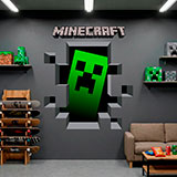 Wandtattoos: Minecraft 3D 1 14