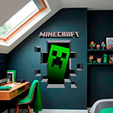 Wandtattoos: Minecraft 3D 1 15