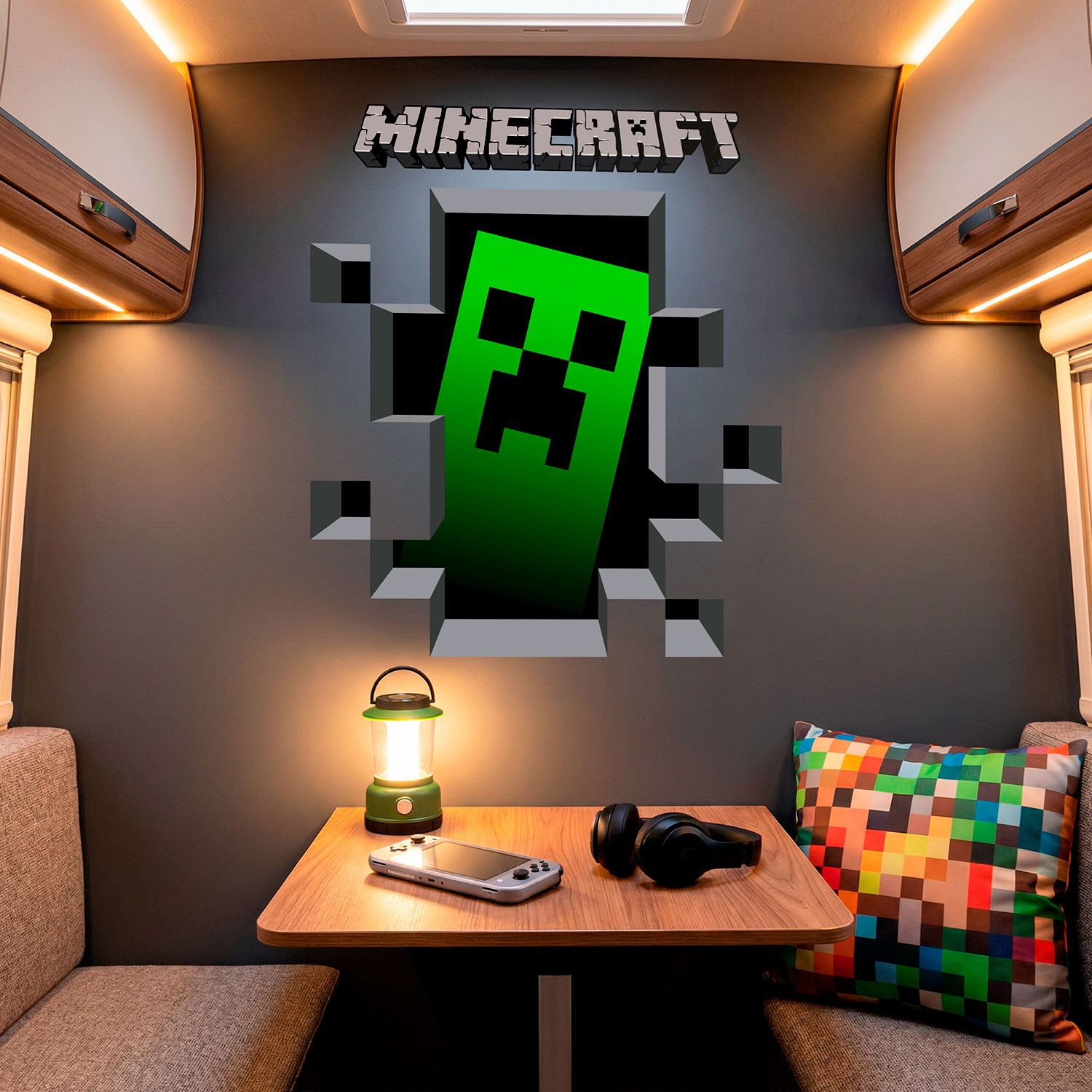 Wandtattoos: Minecraft 3D 1