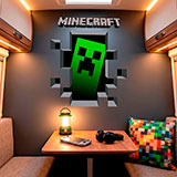 Wandtattoos: Minecraft 3D 1 17