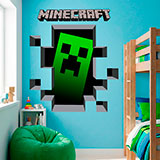 Wandtattoos: Minecraft 3D 1 19