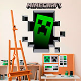 Wandtattoos: Minecraft 3D 1 20