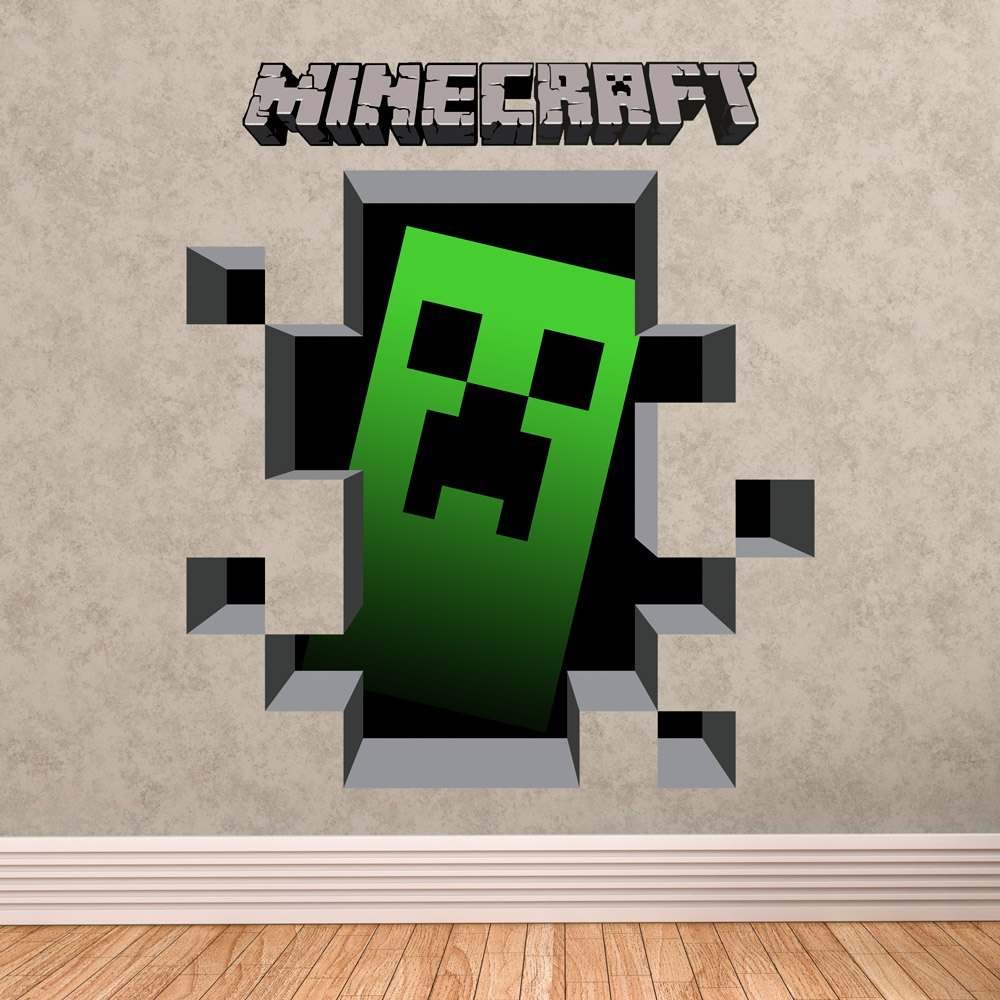 Wandtattoos: Minecraft 3D 1