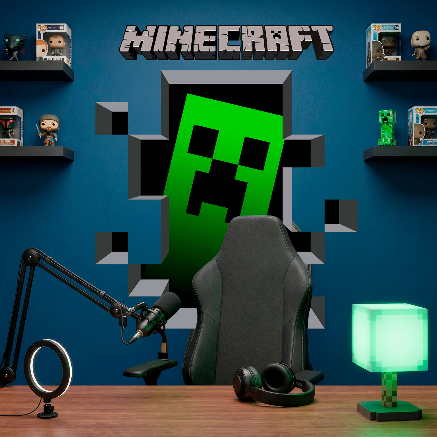 Wandtattoos: Minecraft 3D 1