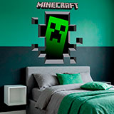 Wandtattoos: Minecraft 3D 1 11