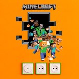 Wandtattoos: Minecraft 3D 2 6