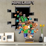 Wandtattoos: Minecraft 3D 2 7