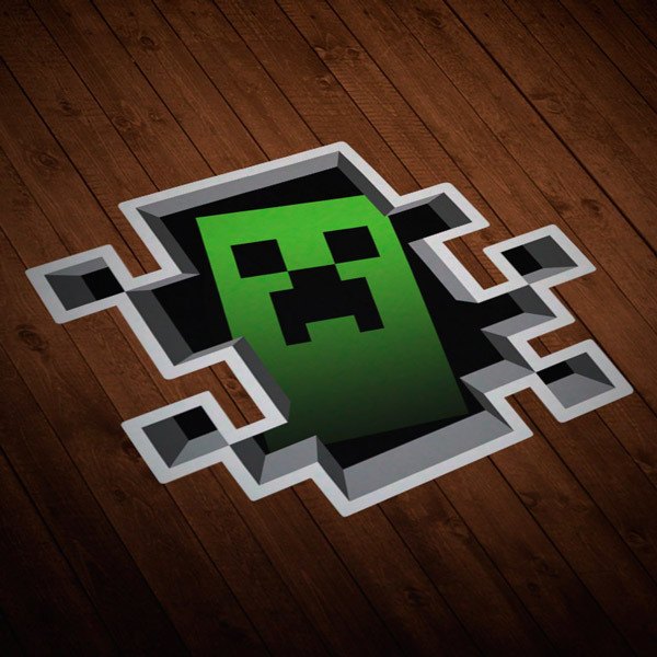 Aufkleber: Sticker Minecraft Crepper