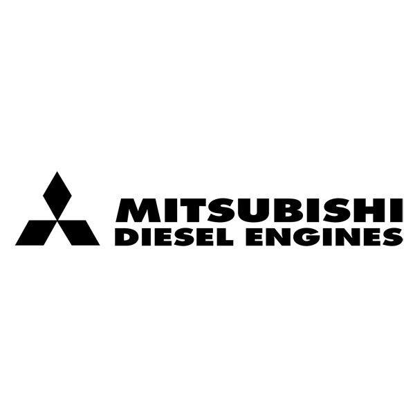 Aufkleber: Mitsubishi Dieselmotoren