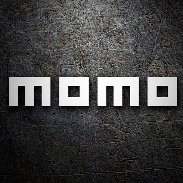 Aufkleber: Momo mit minimalistischen Buchstaben