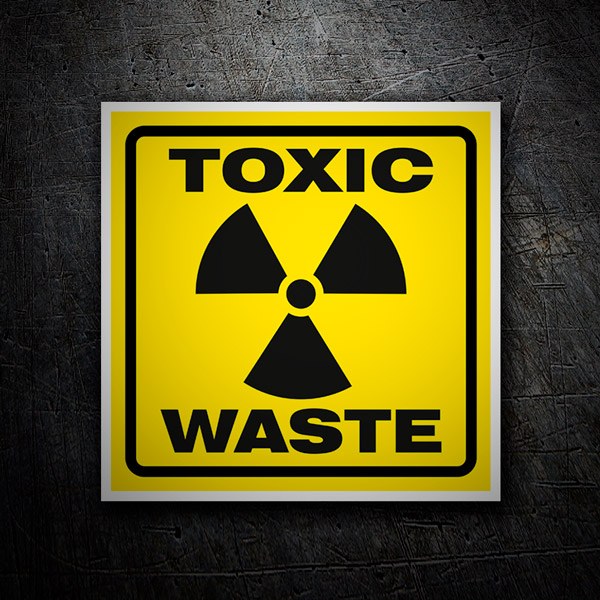 Aufkleber: Aufkleber toxic waste (giftige Abfälle)