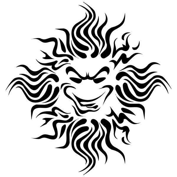 Aufkleber: Dakar Sonne