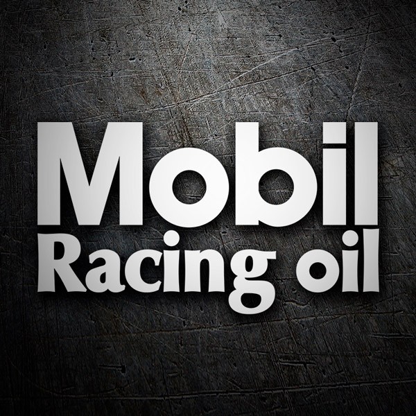 Aufkleber: Mobil Racing Oil