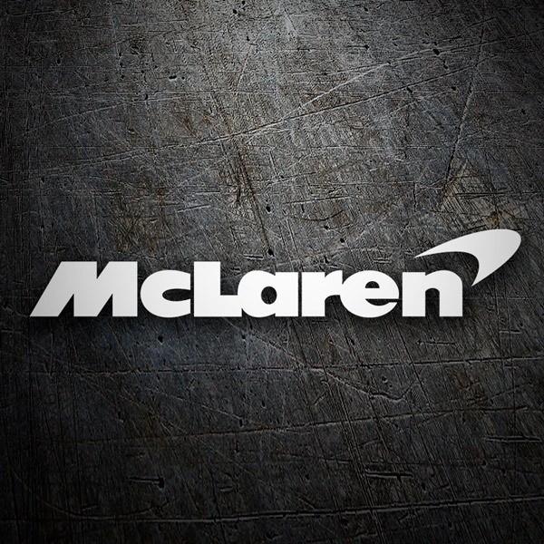 Aufkleber: Logo McLaren mit personalisierter Schriftart