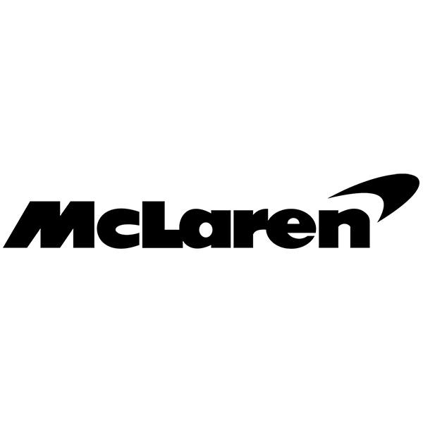 Aufkleber: Logo McLaren mit personalisierter Schriftart