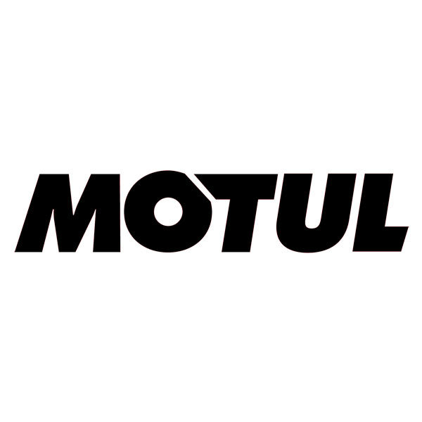 Aufkleber: MOTUL in Gro&szlig;buchstaben und Unternehmensstil