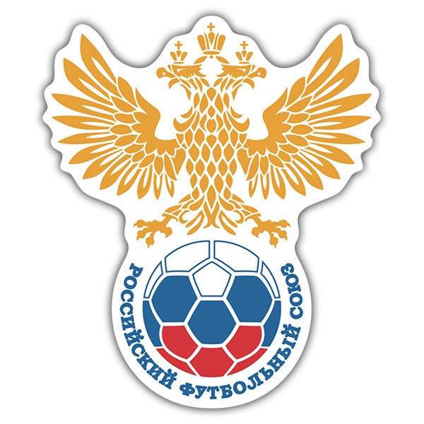 Wandtattoos: Russland - Fußball Schild