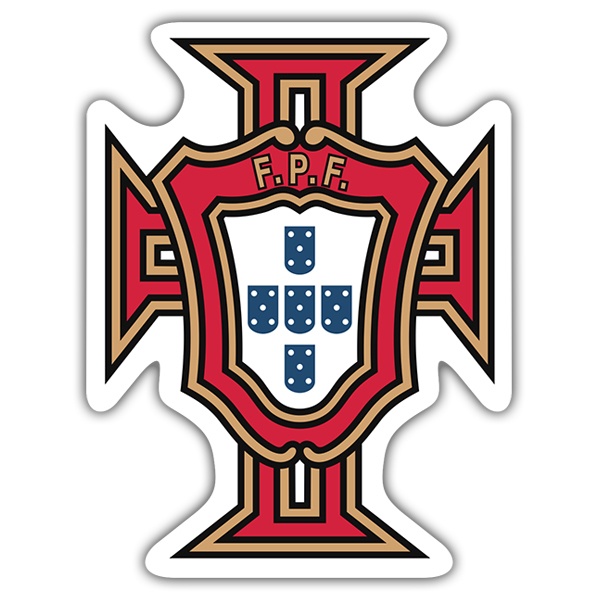 Aufkleber: Portugal - Fußball Schild