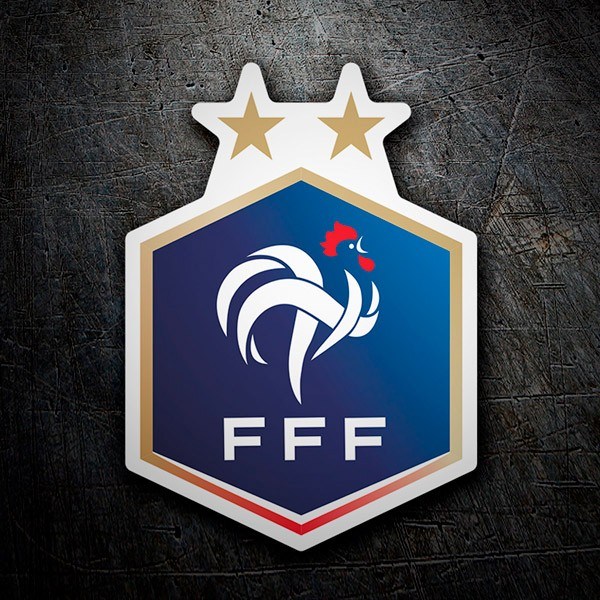 Aufkleber: Frankreich - Fußball Schild