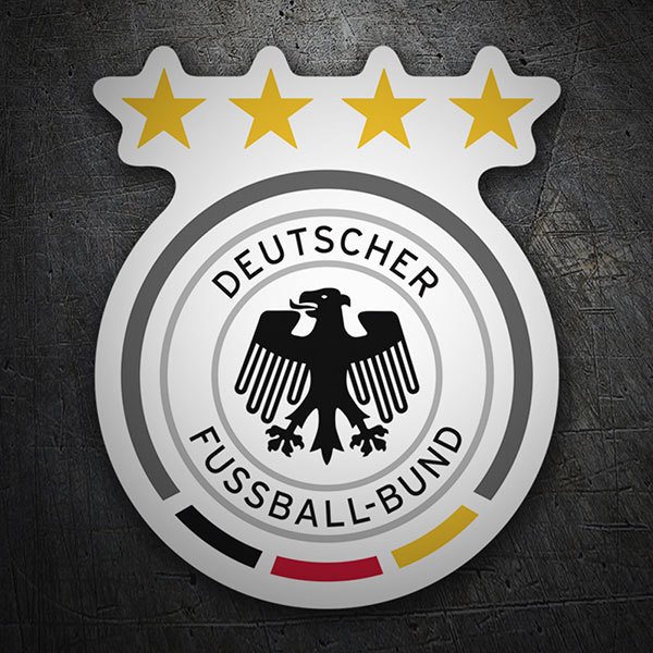 Aufkleber: Deutschland - Fußball Schild