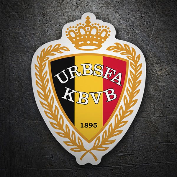 Aufkleber: Belgien - Fußball Schild