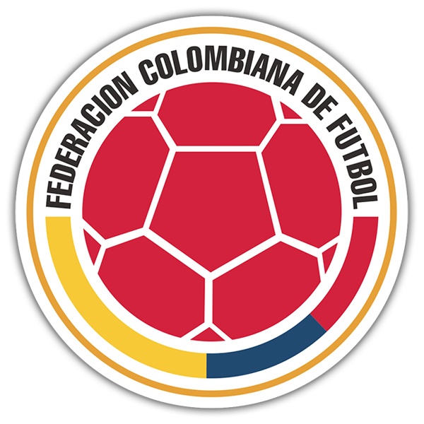 Aufkleber: Kolumbien - Fußball Schild