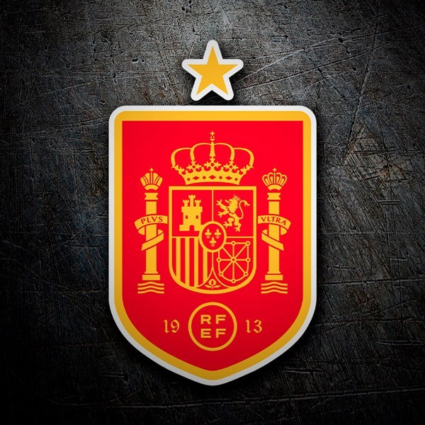 Aufkleber: Spanien - Fußball Schild