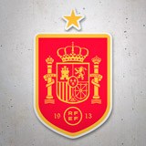 Aufkleber: Spanien - Fußball Schild 3