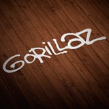 Aufkleber: GORILLAZ in Urbaner Schriftart 2