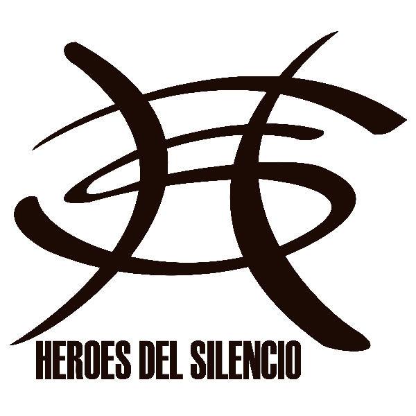 Aufkleber: H&eacute;roes del Silencio mit Logo und Text