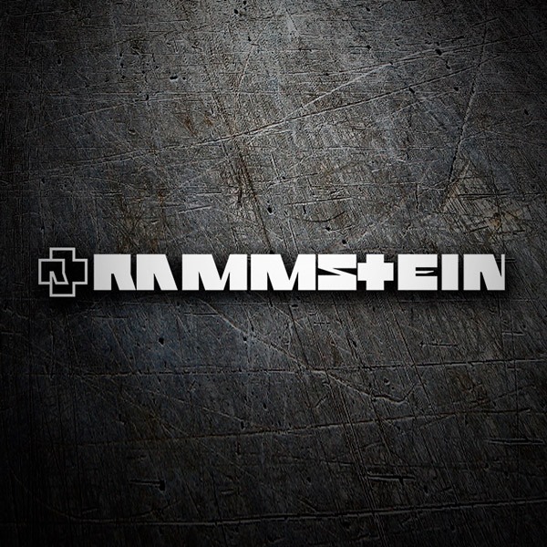 Aufkleber: Logo Rammstein mit Kreuz Abstracta
