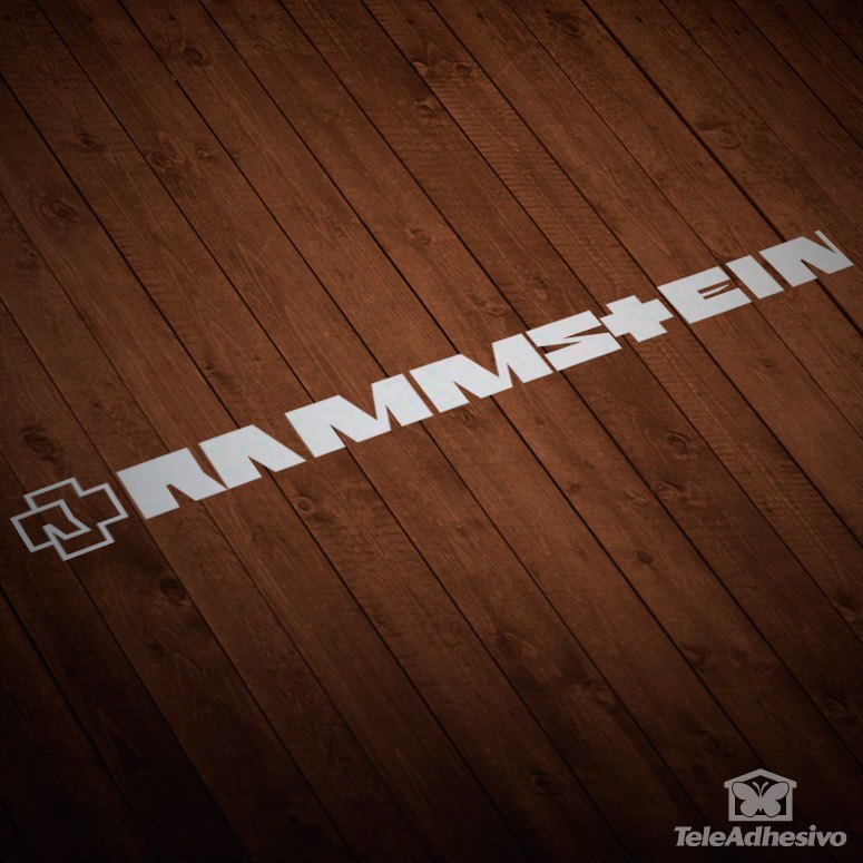 Aufkleber: Logo Rammstein mit Kreuz Abstracta