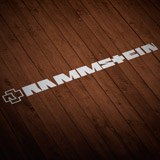 Aufkleber: Logo Rammstein mit Kreuz Abstracta 2