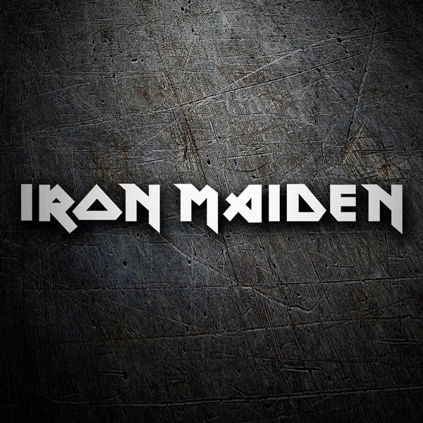 Aufkleber: Logo Iron Maiden in Gro&szlig;buchstaben