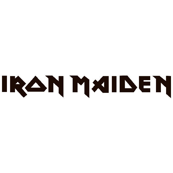 Aufkleber: Logo Iron Maiden in Gro&szlig;buchstaben