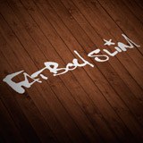Aufkleber: Fatboy Slim mit Stern 2