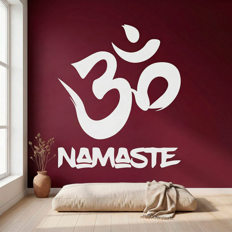 Om Zeichen mit Namaste 3/11