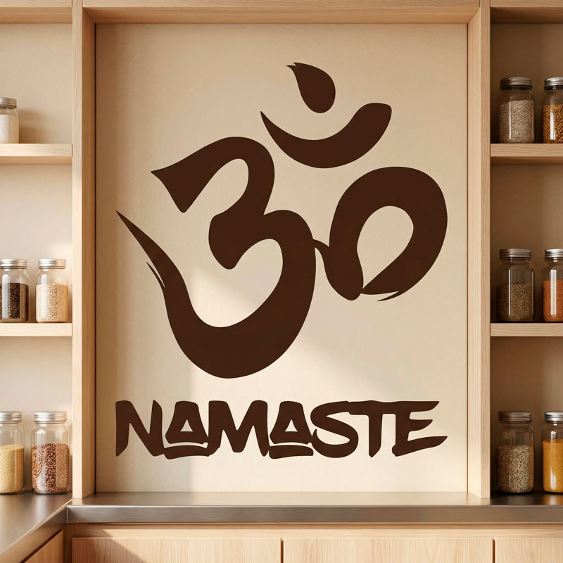 Om Zeichen mit Namaste 4/11