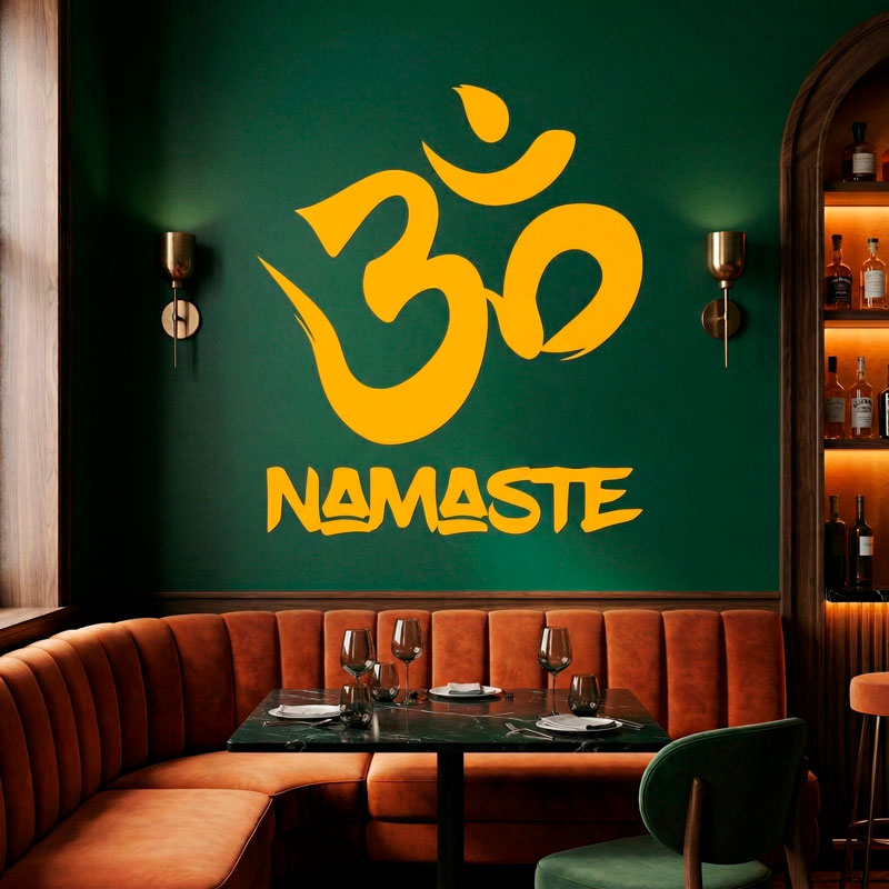Om Zeichen mit Namaste 6/11