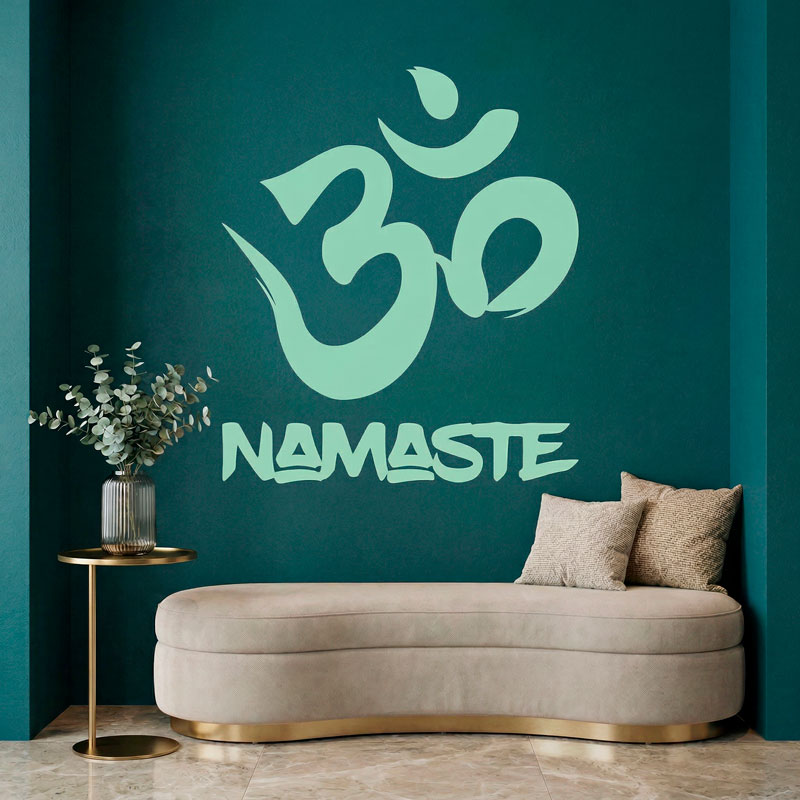 Om Zeichen mit Namaste 7/11