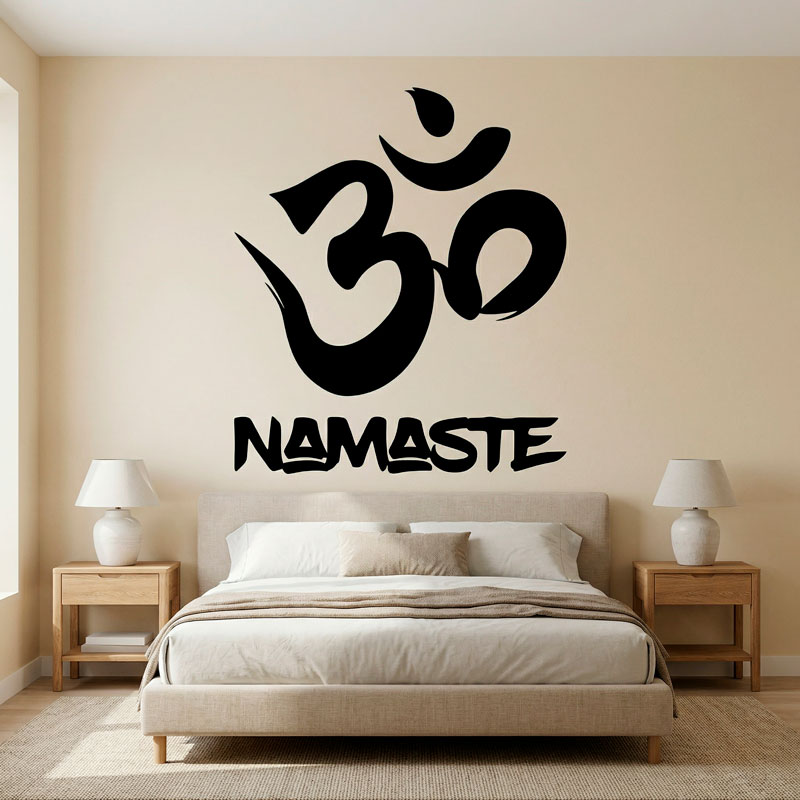 Om Zeichen mit Namaste 8/11