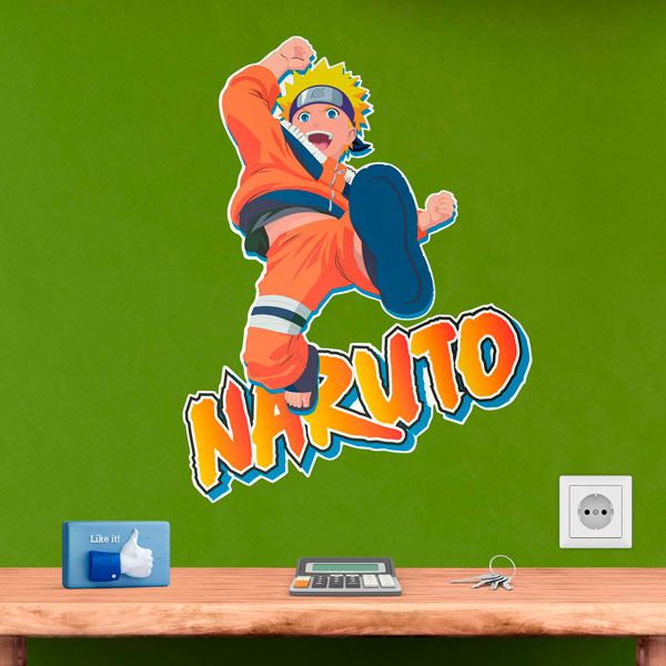Kinderzimmer Wandtattoo: Naruto Springen 1