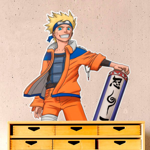 Kinderzimmer Wandtattoo: Naruto mit der Schriftrolle II 1