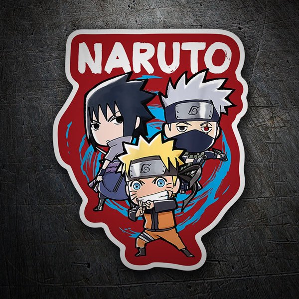 Aufkleber: Naruto-Karikaturen