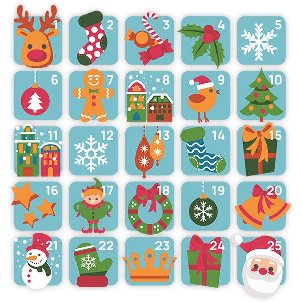 Wandtattoos: Adventskalender