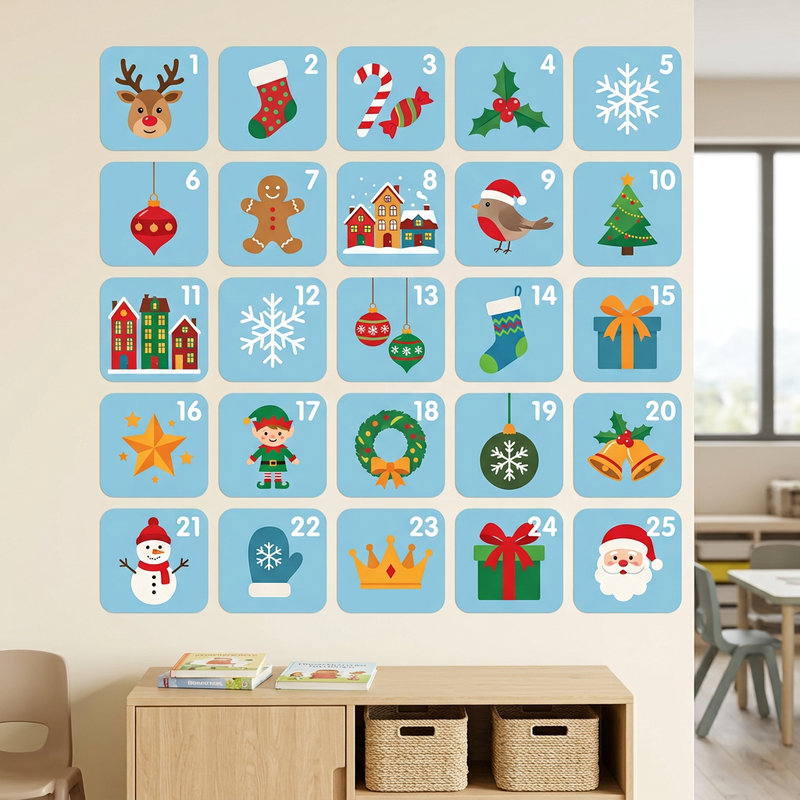 Wandtattoos: Adventskalender