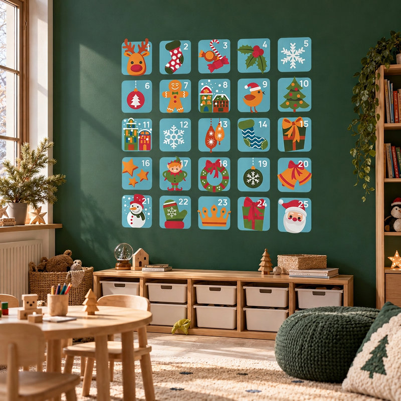 Wandtattoos: Adventskalender
