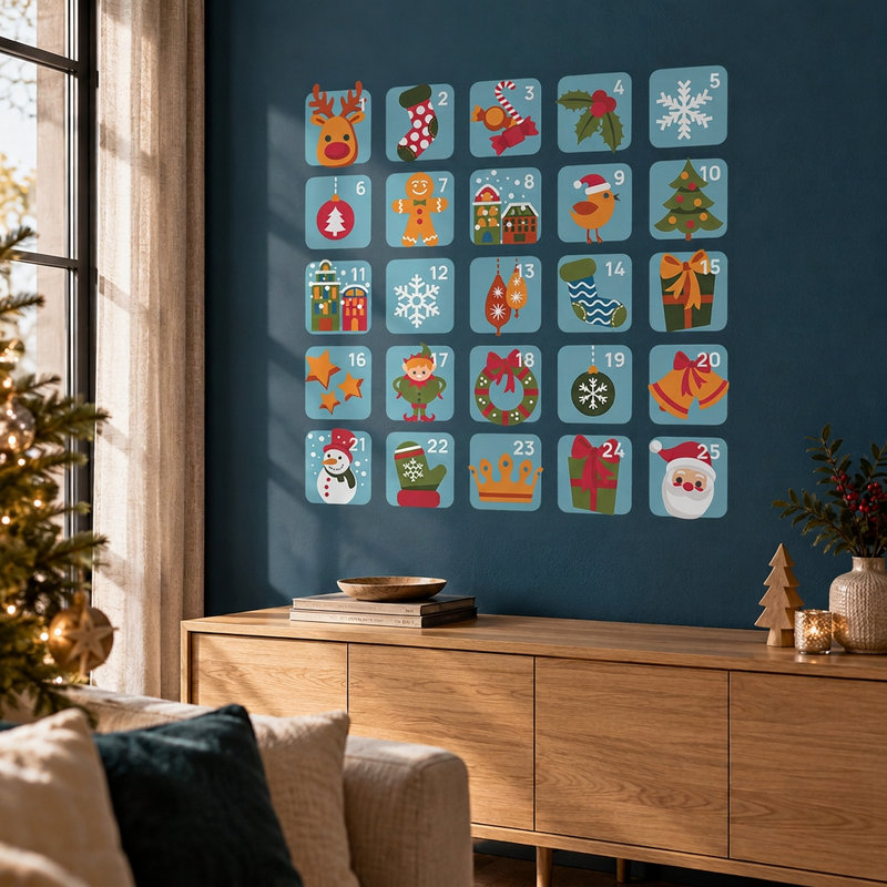 Wandtattoos: Adventskalender