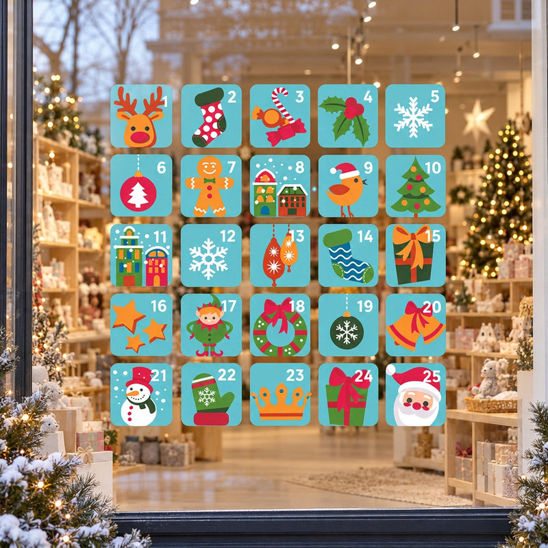 Wandtattoos: Adventskalender