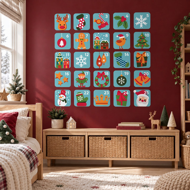 Wandtattoos: Adventskalender